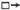 Symbol of a square with an arrow.