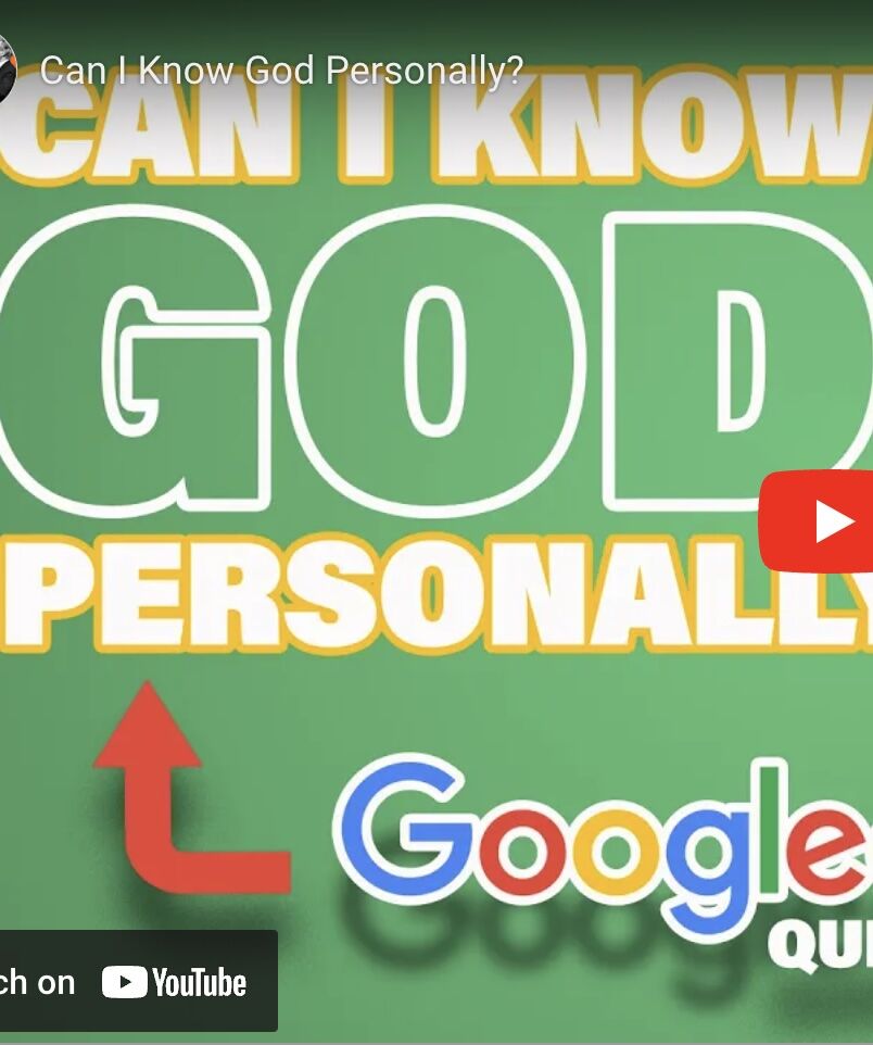 Can I Know God Personally?