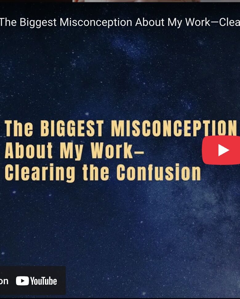 The Biggest Misconception About My Work